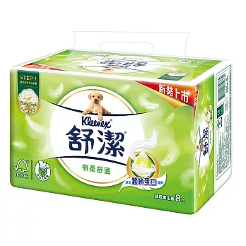 【量販組】舒潔棉柔舒適抽取衛生紙100抽(8包x4串) / 箱