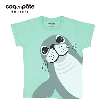 【COQENPATE】法國有機棉童趣 短袖 T-SHIRT - 海豹4Y