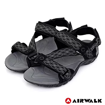 美國AIRWALK- 超Z領域運動涼鞋US10黑灰