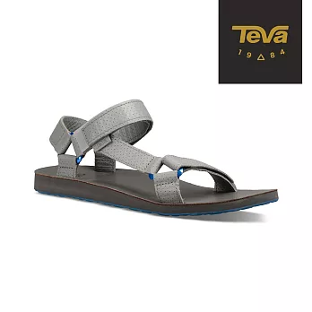 TEVA 美國 男 Original Universal Moto 金屬扣環皮革涼鞋-US10鴿子灰