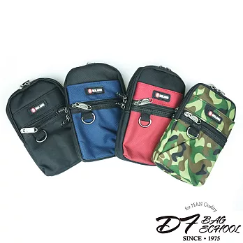 DF BAGSCHOOL - 日本瘋行超人氣腰掛手機零錢包-共4色紅色