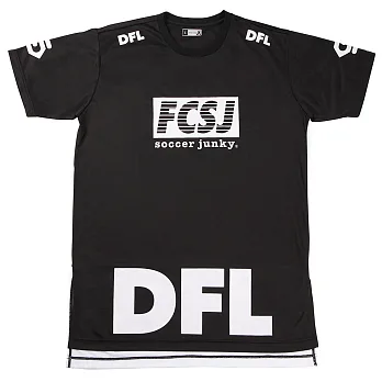 soccer junky 中性FCSJ X DFL字樣日本機能T恤M黑