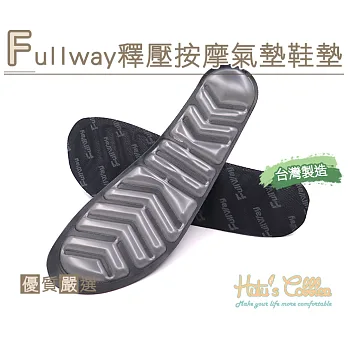 【○糊塗鞋匠○ 優質鞋材】C170 Fullway釋壓按摩氣墊鞋墊(1雙)L