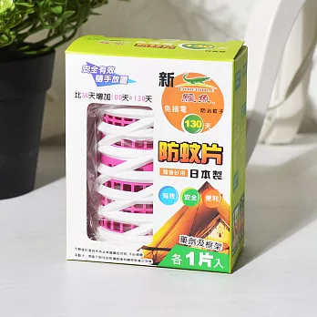 【鱷魚必安住】新鱷魚130天防蚊片(露營型)-髮捲型