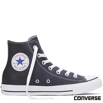 Converse Chuck Taylor All Star Leather帆布鞋 中性款US3黑色