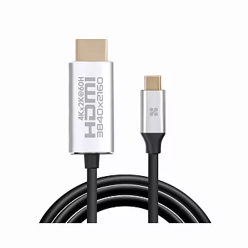 Promate USB Type C to HDMI 影音轉接線(1.8米)(HDLINK-60H)白色