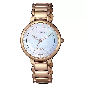 CITIZEN L 光動能時光螺旋女腕錶-EM0673-83D