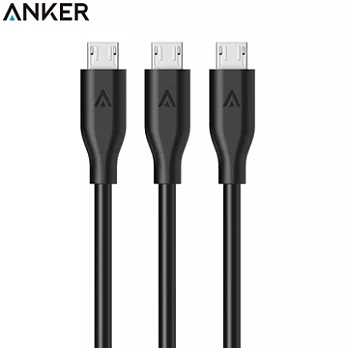 美國Anker PowerLine Micro USB充電線3條組(長90公分)