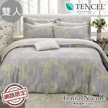 【Tonia Nicole東妮寢飾】漫遊巴洛克100%萊賽爾天絲兩用被床包組(雙人)