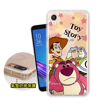 迪士尼授權正版 ASUS ZenFone Live (L1) ZA550KL 繽紛空壓安全手機殼(玩具總動員)