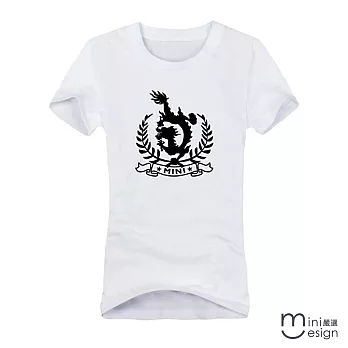 [Minidesign]（女款）MINI簡搭日風龍原創設計T三色L（白色）
