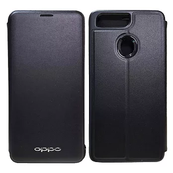 原廠皮套OPPO R15 可立式無視窗皮套黑