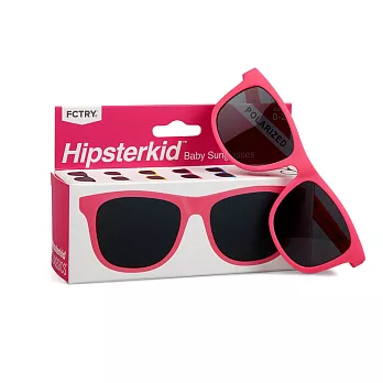 美國 Hipsterkid 抗UV時尚嬰童偏光太陽眼鏡(附固定繩) - 桃3-6歲