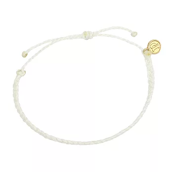 Pura Vida 美國手工Mini Braided Solid WHITE 白色迷你粗線手鍊