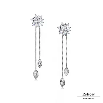 Rshow Flore塞納河花神立體垂墜耳環