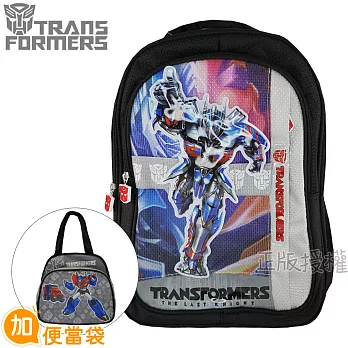 變形金剛TRANSFORMERS 書包+便當袋-促咪軟式造型三層背包款(大黃蜂/柯博文二款)柯博文