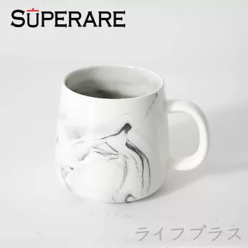 【Superare】陶瓷大理石紋馬克杯-400ml-2入