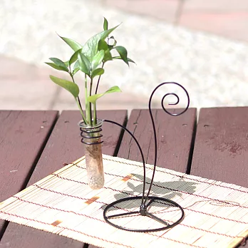 【迎光】時尚鑄鐵水晶植栽