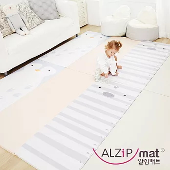 【ALZiPmat】韓國手工製 ZOO MAT 動物四折折疊墊-企鵝斑馬