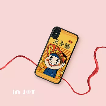 INJOYmall for iPhone 7+ / 8+ 微笑小情人 耐撞擊邊框手機殼脆麵哥款