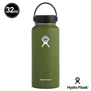 Hydro Flask 寬口 946ml 保冷 保溫瓶橄欖綠