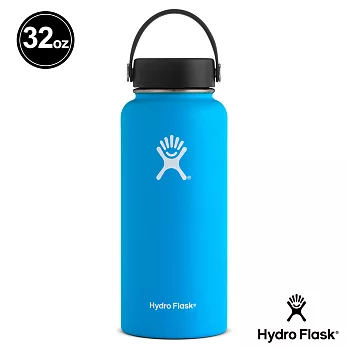 Hydro Flask 寬口 946ml 保冷 保溫瓶海洋藍