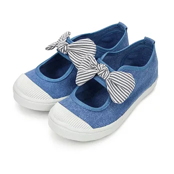 BuyGlasses 俏皮蝶結魔鬼氈休閒鞋 FU33CG1315藍