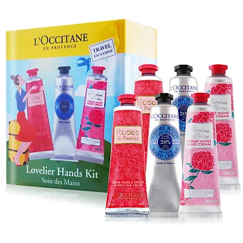 L’OCCITANE 歐舒丹 30ml護手霜6件套組-國際版[玫瑰皇后X2+乳油木X2+牡丹X2]