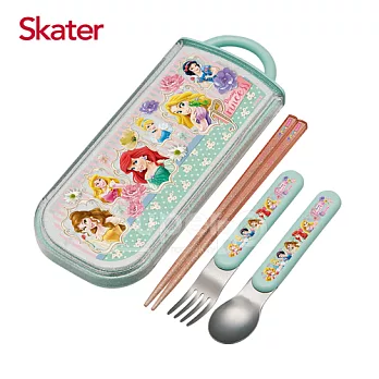 日本 Skater 三件式餐具組-迪士尼公主