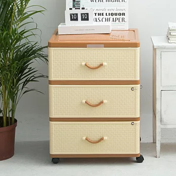 《將將好》特大佐藤三層收納櫃-附輪