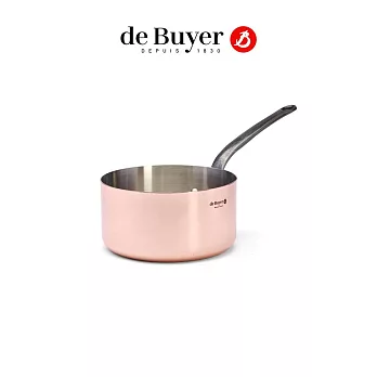 法國【de Buyer】畢耶鍋具『契合銅鍋INO鑄鐵柄系列』單柄調理鍋20cm(無蓋)