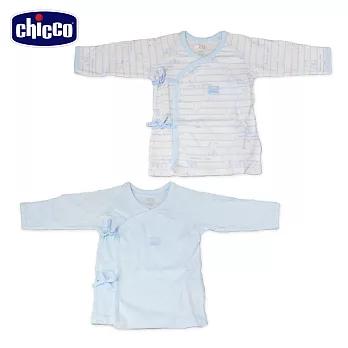 chicco-印花肚衣2入-藍3M藍/白色