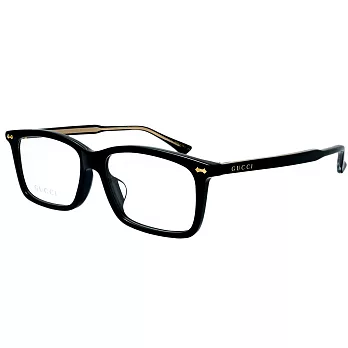 【GUCCI 古馳】百搭方框光學眼鏡-黑框(GG0191OA-001)GG0191OA
