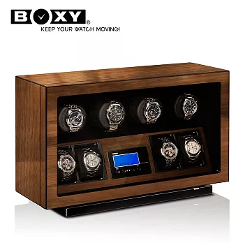 【BOXY自動錶上鍊盒】BLDC-A系列04 亮胡桃 機械錶動力儲存盒 WATCH WINDER亮胡桃