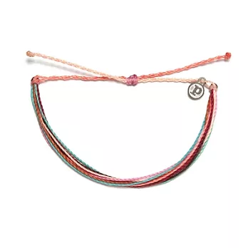 Pura Vida 美國手工 快樂生活臘線可調式防水手鍊 衝浪手繩