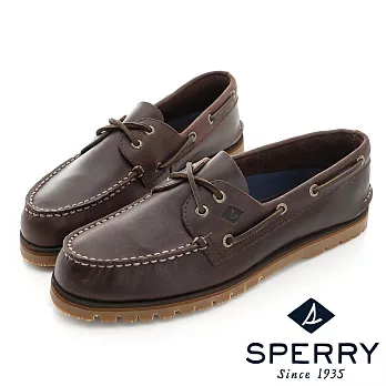 SPERRY 獨特魅力雙色牛皮帆船鞋(男)-棕/海軍藍US11.5咖啡色