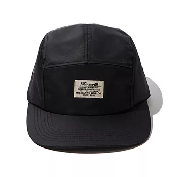 韓國包袋品牌 THE EARTH － NYLON CAMP CAP (Black) 防潑水尼龍五分割帽 (黑)