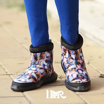 iLR空氣鞋 透氣直筒短靴-波希米亞EU35普普彩