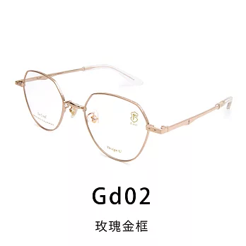 【Front 光學眼鏡】GM3112-Gd02玫瑰金框#簡約細框光學眼鏡