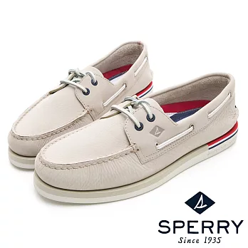 SPERRY 手工縫製時尚經典帆船鞋(男)-米US11.5米色