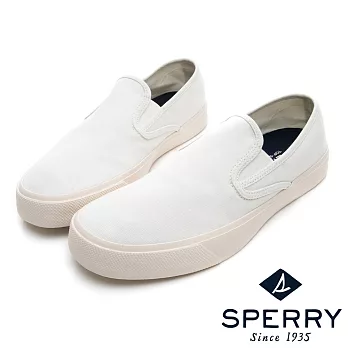 SPERRY 美式牛津直套式Q彈帆布鞋(男)-白US7.5白色