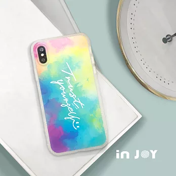 INJOYmall for iPhone X 繽紛雲彩霧面手機殼 保護殼