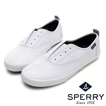 SPERRY 輕量減壓舒適牛皮休閒鞋(女)-白US6.5白色