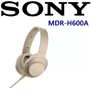 SONY MDR-H600A 完美美型 鍍鈦振膜 (贈絨布袋) 附耳麥耳罩式耳機 5色 MDR-100AAP進階款粉白金