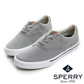 SPERRY Striper 潮流進化吸震減壓帆布休閒鞋(男)-灰US9.5灰色