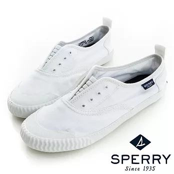SPERRY 輕便水洗帆布鞋(女)-白US8.5白色