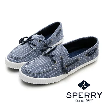 SPERRY 美式個性輕量帆布鞋(女)-海軍藍/條紋US8海軍藍/條紋