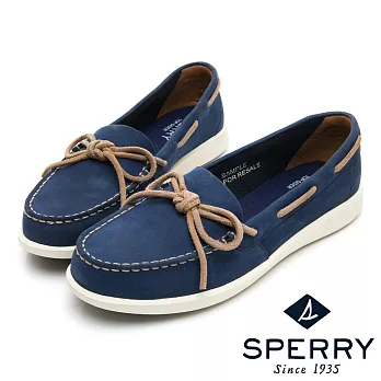 SPERRY 頂級牛皮經典手工縫製帆船鞋(女)-海軍藍US6.5海軍藍