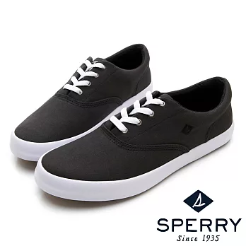 SPERRY 街頭潮流簡約設計帆布鞋(中性款)-黑US7.5黑色
