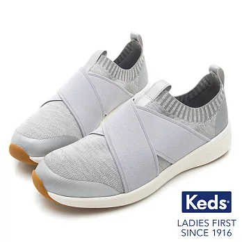 【Keds】Studio 完美包覆輕量休閒鞋US6.5淺灰